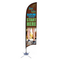 Promotional Feather Flag w/ 9' Spike Base